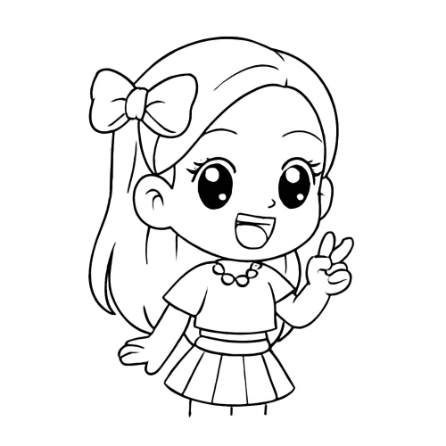 Tranh tô màu Blackpink cho bé – Hình tô màu Blackpink vui nhộn