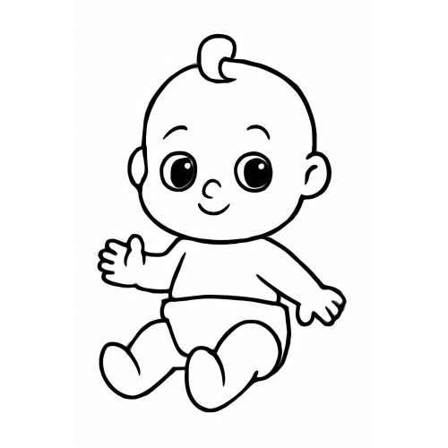 Tô màu búp bê cho bé – Hình tô màu búp bê dễ thương PDF