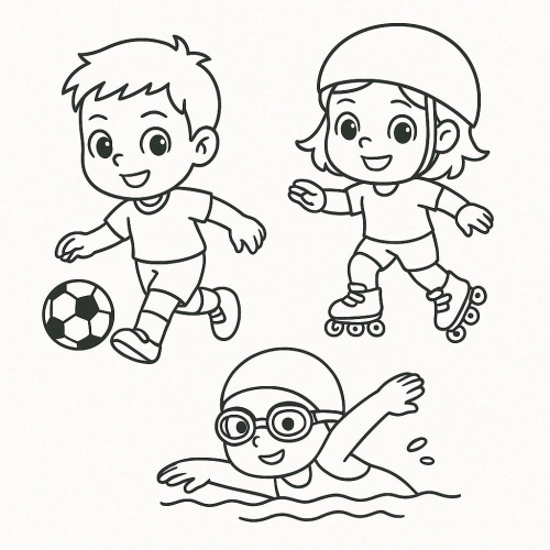 Tô màu búp bê cho bé – Hình tô màu búp bê dễ thương PDF