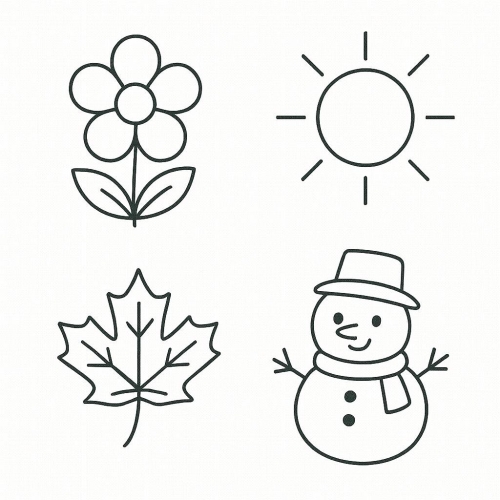 Tranh tô màu trường mầm non cho bé - Tải PDF miễn phí