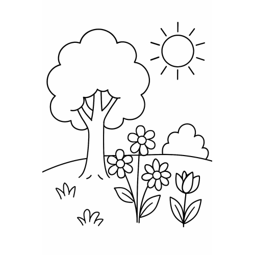 Tranh Tô Màu Cho Bé 5 6 Tuổi đơn giản dễ tô - mới nhất 2025