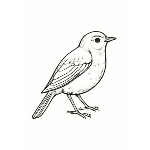 Tô màu con chim cho bé – Hình tô màu chim PDF miễn phí