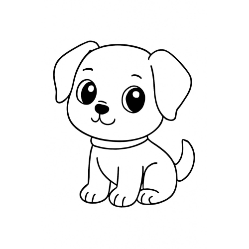 20+ ảnh Tô màu con chó 2025 cực đáng yêu cho đam mê của bé