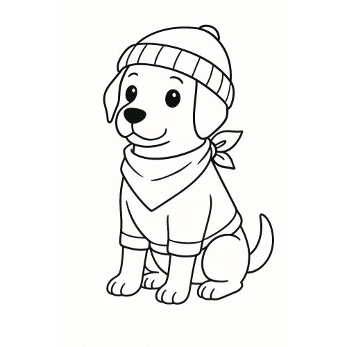 20+ ảnh Tô màu con chó 2025 cực đáng yêu cho đam mê của bé