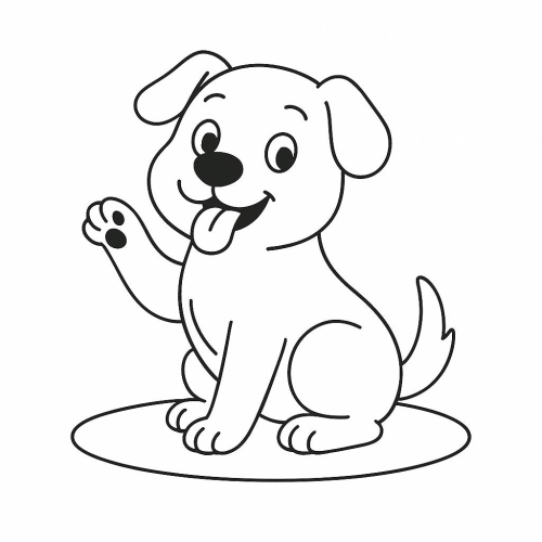 20+ ảnh Tô màu con chó 2025 cực đáng yêu cho đam mê của bé