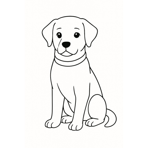 20+ ảnh Tô màu con chó 2025 cực đáng yêu cho đam mê của bé