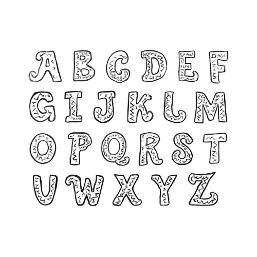 Tô màu chữ cái cho bé - Hình tô màu bảng chữ cái PDF