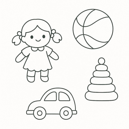 Tranh Tô Màu Cho Bé 5 6 Tuổi đơn giản dễ tô - mới nhất 2025