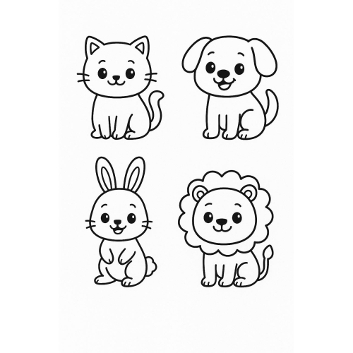 Tranh Tô Màu Cho Bé 5 6 Tuổi đơn giản dễ tô - mới nhất 2025