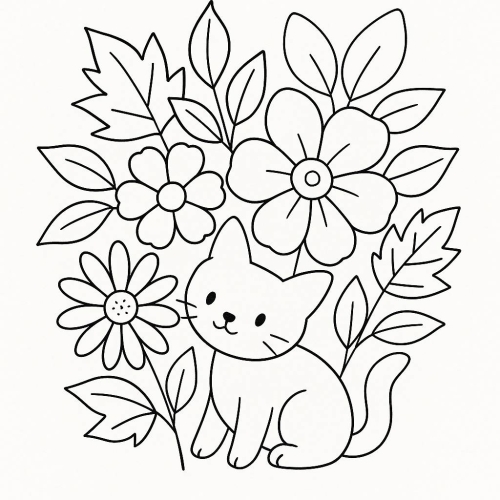 Hình Tô Màu Bông Hoa 2025 đa dạng, đáng yêu Cho Bé