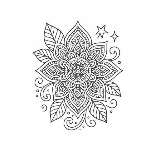 Hình Tô Màu Bông Hoa 2025 đa dạng, đáng yêu Cho Bé