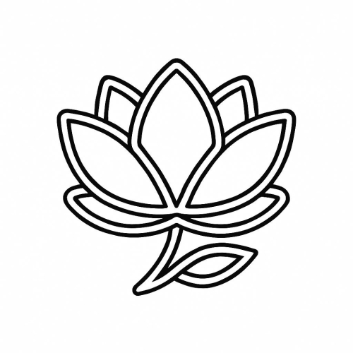 Tô màu hoa sen cho bé – Hình hoa sen tô màu vui nhộn