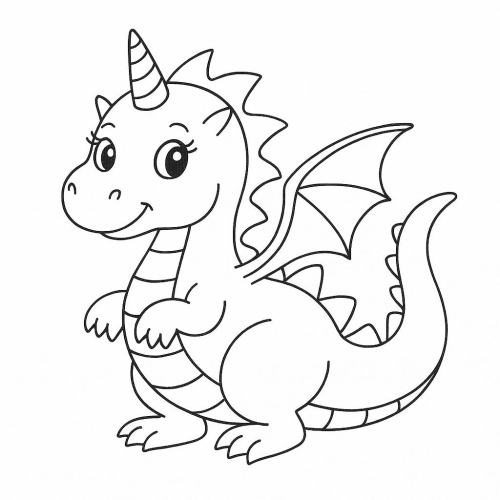 30+ Hình Tô màu Khủng long cho bé 2025 nhiều phong cách đáng yêu