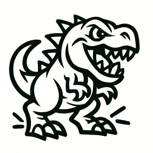 30+ Hình Tô màu Khủng long cho bé 2025 nhiều phong cách đáng yêu