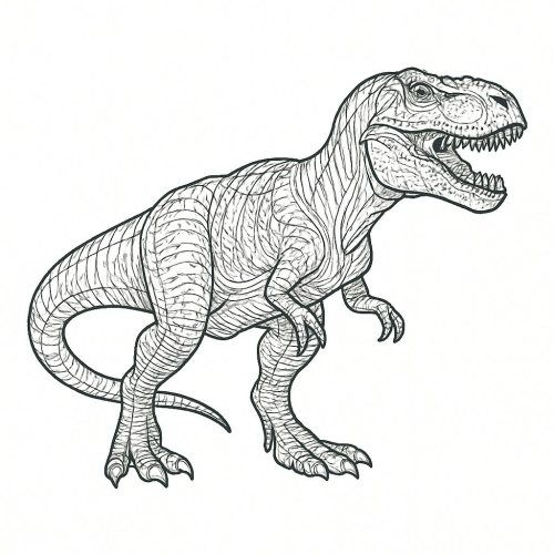 30+ Hình Tô màu Khủng long cho bé 2025 nhiều phong cách đáng yêu