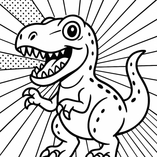 30+ Hình Tô màu Khủng long cho bé 2025 nhiều phong cách đáng yêu