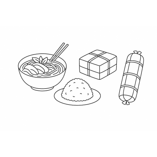 20+ Hình Tô màu đồ ăn 2025 cực hút bé