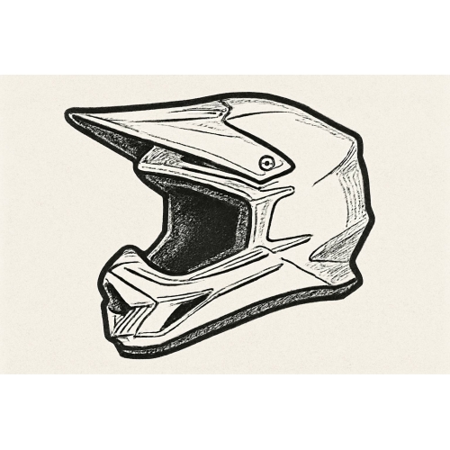 Tranh tô màu mũ bảo hiểm cho bé - Tải PDF miễn phí