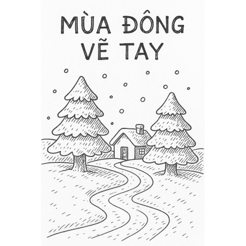 Tranh tô màu mùa đông cho bé - Hình tô màu đẹp dễ tải