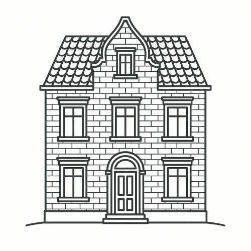 20+ Hình Tô màu ngôi nhà cho bé cực đẹp 2025