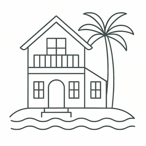 20+ Hình Tô màu ngôi nhà cho bé cực đẹp 2025