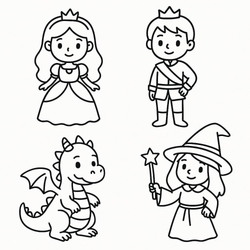 Tranh tô màu trường mầm non cho bé - Tải PDF miễn phí