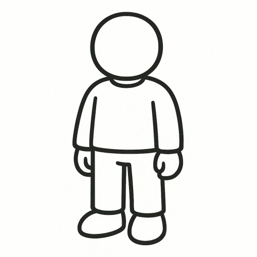 Tranh tô màu con người cho bé 2025 - Hình tô màu PDF dễ tải