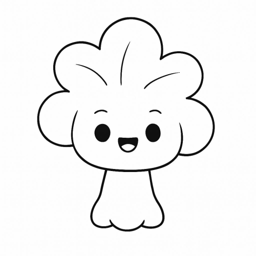 Tranh tô màu cây cho bé 2025 - Hình tô màu PDF dễ tải