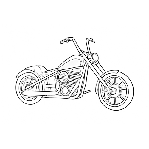 Tô màu xe máy cho bé – Hình tô màu xe máy đẹp