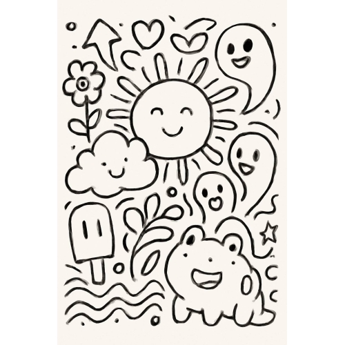 Hình con vật cho bé tô màu - Tranh tô màu và PDF