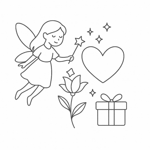 Tranh tô màu tặng mẹ cho bé 2025 - Hình tô màu PDF