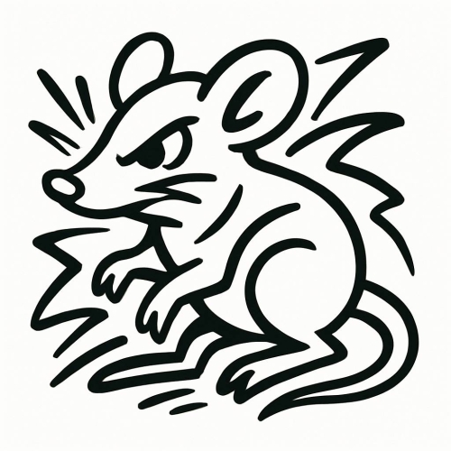 Tranh tô màu con chuột cho bé 2025 - Hình tô màu PDF dễ tải