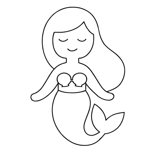 18+ Tranh tô màu nàng tiên cá 2025 cực đáng yêu bé rất thích