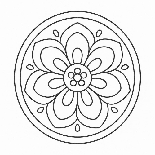 Tranh tô màu hoa mai cho bé 2025 -  dễ thương