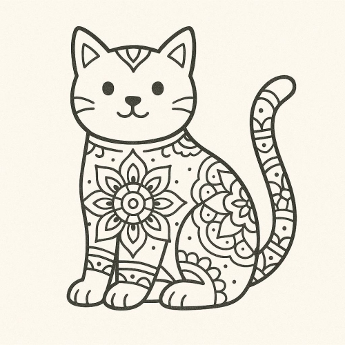 Tranh tô màu con vật nuôi trong gia đình cho bé 2025 - PDF