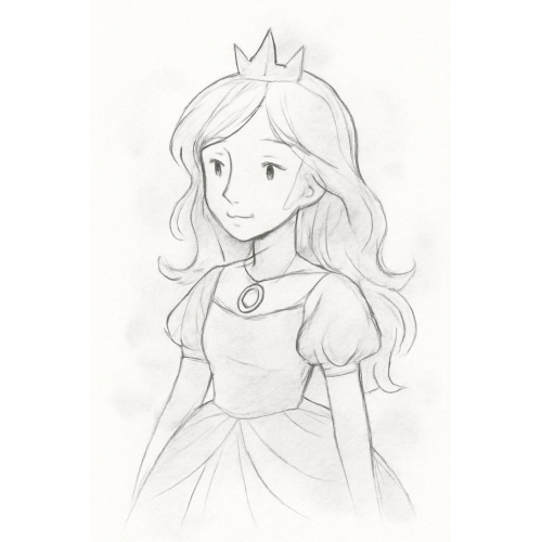 Tranh tô màu công chúa cho bé đẹp dễ thương