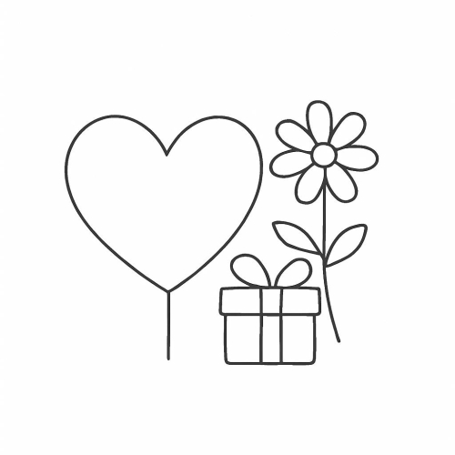 Tranh tô màu tặng mẹ cho bé 2025 - Hình tô màu PDF