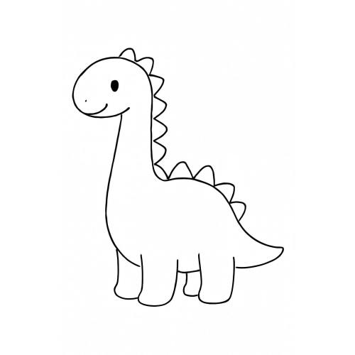 30+ Hình Tô màu Khủng long cho bé 2025 nhiều phong cách đáng yêu
