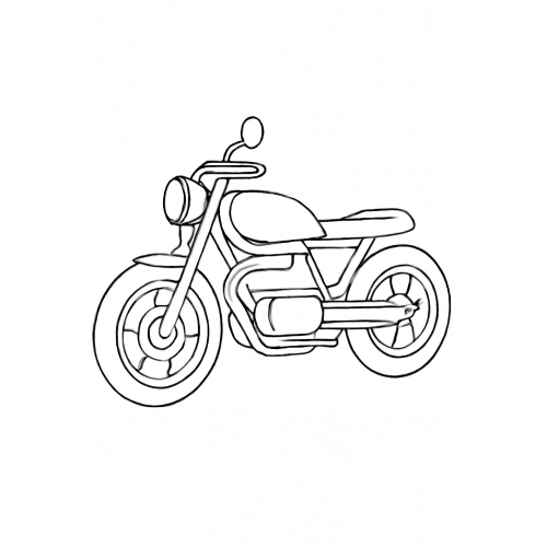 Tô màu xe máy cho bé – Hình tô màu xe máy đẹp