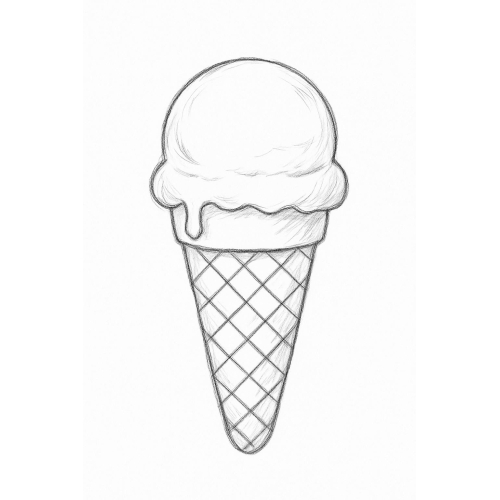 Tô màu kem cho bé 2025 - Hình và PDF sinh động