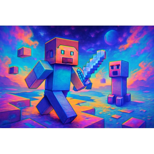 Tô màu Minecraft cho bé – Hình Minecraft tô màu sinh động