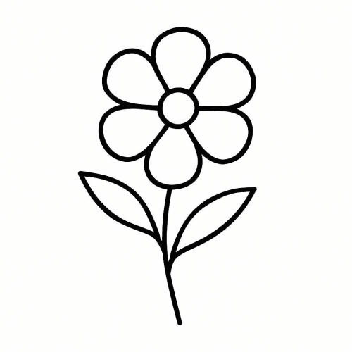 Tranh tô màu hoa tặng mẹ cho bé 2025 