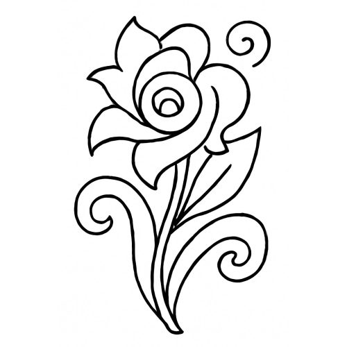 Hình bông hoa tô màu cho bé – Tranh tô màu đẹp