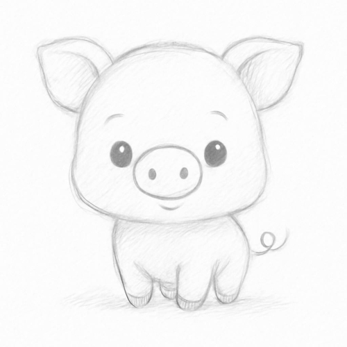 Tô màu con heo cho bé – Hình tô màu con lợn dễ thương