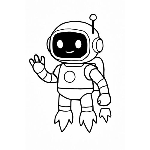 20+ Hình Tô màu robot cực đẹp, đa dạng khiến bé thích thú