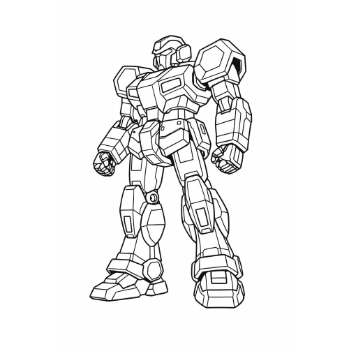 20+ Hình Tô màu robot cực đẹp, đa dạng khiến bé thích thú