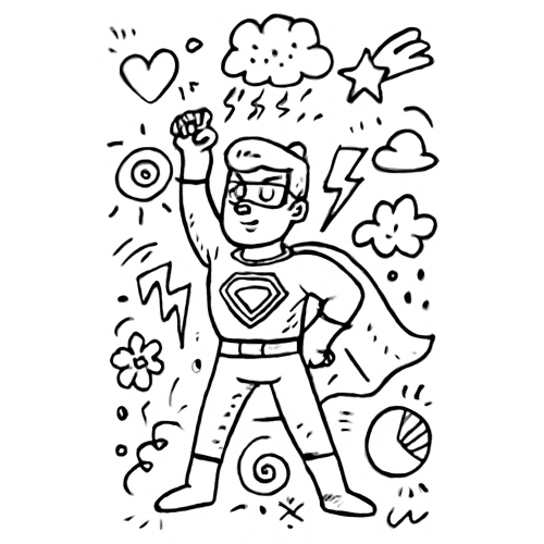 55+ Hình Tô màu Siêu nhân cho bé phát triển trí não 2025