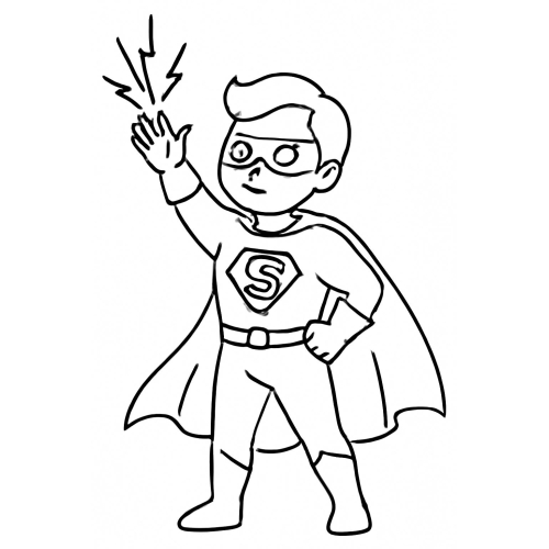 55+ Hình Tô màu Siêu nhân cho bé phát triển trí não 2025