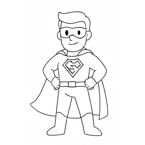 55+ Hình Tô màu Siêu nhân cho bé phát triển trí não 2025