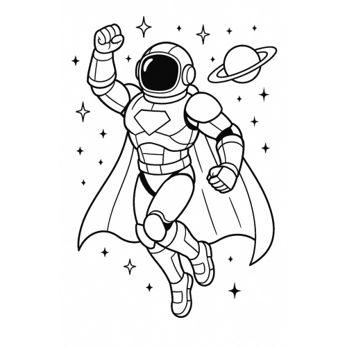 55+ Hình Tô màu Siêu nhân cho bé phát triển trí não 2025